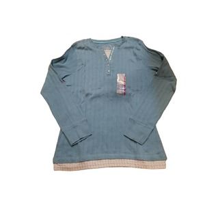 ARIZONA JEAN CO. GIRLS PLUS Blue LONG SLEEVE SHIRT Size 18.5